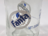 Vintage Style Fanta 200 mL 7" Tall Clear Glass Soda Pop Bottle China
