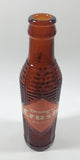 Antique 1940s Orange Crush 7 Fl oz 8 1/4" Tall Brown Amber Glass Beehive Style Bottle