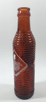Antique 1940s Orange Crush 7 Fl oz 8 1/4" Tall Brown Amber Glass Beehive Style Bottle