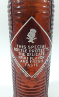 Antique 1940s Orange Crush 7 Fl oz 8 1/4" Tall Brown Amber Glass Beehive Style Bottle