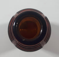 Antique 1940s Orange Crush 7 Fl oz 8 1/4" Tall Brown Amber Glass Beehive Style Bottle