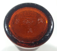 Antique 1940s Orange Crush 7 Fl oz 8 1/4" Tall Brown Amber Glass Beehive Style Bottle