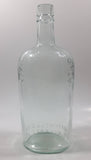 Antique C. 1910 Mitchell & Co of Belfast Ltd Irish Whisky One Pint 9 1/2" Tall Embossed Clear Glass Liquor Bottle