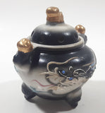 Antique 1940s Japanese Moriage Dragon Ware Porcelain Incense Burner 3" Tall