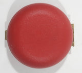 Vintage Westclox Red Cased Round Calendar Date and Time Windup Travel Alarm Clock
