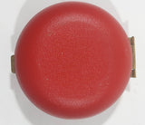 Vintage Westclox Red Cased Round Calendar Date and Time Windup Travel Alarm Clock