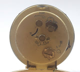 Vintage Westclox Red Cased Round Calendar Date and Time Windup Travel Alarm Clock