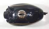 Vintage 1982 Harley Davidson Motorcycles 12" Long Gas Tank Pig Hog Shaped Black Piggy Bank Coin Bank Has Chips
