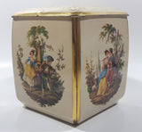 Antique Edward Sharp & Sons Ltd of Maidstone Kent Victorian Scenes 5" Tall Bowed Tin Metal Container