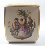 Antique Edward Sharp & Sons Ltd of Maidstone Kent Victorian Scenes 5" Tall Bowed Tin Metal Container
