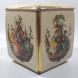 Antique Edward Sharp & Sons Ltd of Maidstone Kent Victorian Scenes 5" Tall Bowed Tin Metal Container