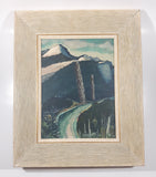 Vintage Original 1965 Frank Bruce 'Largest of the Pacific Northwest' Fictional Comedic 13" x 16" Framed 9" x 12" Painting