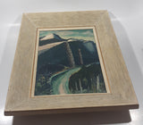Vintage Original 1965 Frank Bruce 'Largest of the Pacific Northwest' Fictional Comedic 13" x 16" Framed 9" x 12" Painting