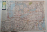 Vintage 1961 AAA American Automobile Association Northeastern States Map