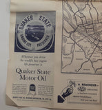 Vintage 1961 AAA American Automobile Association Northeastern States Map