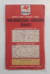 Vintage 1950 Mobilgas Miracle-Fold Highway Guide Washington Oregon Idaho Paper Map "Tacoma Super Service"