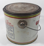 Vintage Rogers Syrup Golden Sugar Vancouver, B.C. Sugar Refinery 10lb Tin Metal Can Pail with Lid