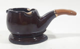 Vintage Giftcraft Tobacco Pipe Shaped Art Pottery Ceramic Ash Tray 6" Long
