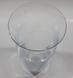 Vintage Heavy Bottomed Clear Glass 9" Tall Flower Vase
