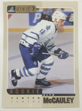 1998 Pinnacle Beehive #55 NHL Alyn McCauley Rookie Toronto Maple Leafs Right Wing Jumbo 5" x 7" Photo Hockey Card