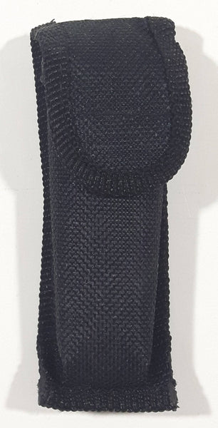 Black Canvas Velcro Belt Loop Accessory Holder