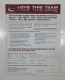 2002-03 NHL Vancouver Canucks Full House Season Tickets And Ice Paks Paper Advertising Form