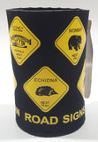 2005 Australia Road Signs Themed Foam Koozie Can Bottle Holder with Tags