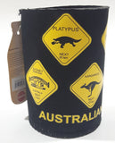 2005 Australia Road Signs Themed Foam Koozie Can Bottle Holder with Tags