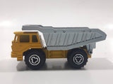 Majorette No. 274 Benne Carriere Quarry Super Dump Truck 1/100 Scale Yellow Grey  Die Cast Toy Car Vehicle