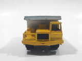 Majorette No. 274 Benne Carriere Quarry Super Dump Truck 1/100 Scale Yellow Grey  Die Cast Toy Car Vehicle