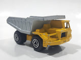 Majorette No. 274 Benne Carriere Quarry Super Dump Truck 1/100 Scale Yellow Grey  Die Cast Toy Car Vehicle