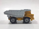 Majorette No. 274 Benne Carriere Quarry Super Dump Truck 1/100 Scale Yellow Grey  Die Cast Toy Car Vehicle