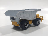 Majorette No. 274 Benne Carriere Quarry Super Dump Truck 1/100 Scale Yellow Grey  Die Cast Toy Car Vehicle