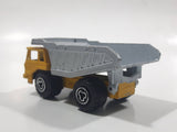 Majorette No. 274 Benne Carriere Quarry Super Dump Truck 1/100 Scale Yellow Grey  Die Cast Toy Car Vehicle