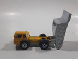 Majorette No. 274 Benne Carriere Quarry Super Dump Truck 1/100 Scale Yellow Grey  Die Cast Toy Car Vehicle