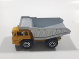 Majorette No. 274 Benne Carriere Quarry Super Dump Truck 1/100 Scale Yellow Grey  Die Cast Toy Car Vehicle