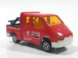 Majorette No. 243 Ford Transit Jack's Towing 24 HR Service Red 1/60 Scale Die Cast Toy Car Vehicle