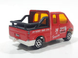 Majorette No. 243 Ford Transit Jack's Towing 24 HR Service Red 1/60 Scale Die Cast Toy Car Vehicle