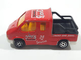 Majorette No. 243 Ford Transit Jack's Towing 24 HR Service Red 1/60 Scale Die Cast Toy Car Vehicle