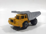 Majorette No. 274 Benne Carriere Quarry Super Dump Truck 1/100 Scale Yellow Grey  Die Cast Toy Car Vehicle