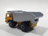 Majorette No. 274 Benne Carriere Quarry Super Dump Truck 1/100 Scale Yellow Grey  Die Cast Toy Car Vehicle