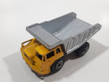 Majorette No. 274 Benne Carriere Quarry Super Dump Truck 1/100 Scale Yellow Grey  Die Cast Toy Car Vehicle