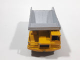 Majorette No. 274 Benne Carriere Quarry Super Dump Truck 1/100 Scale Yellow Grey  Die Cast Toy Car Vehicle