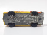 Vintage Yatming Chevy Camaro Z28 Road Burner Yellow with Red Flames No. 1077 Die Cast Toy Muscle Car Vehicle with Opening Doors