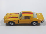 Vintage Yatming Chevy Camaro Z28 Yellow No. 1077 Die Cast Toy Muscle Car Vehicle with Opening Doors