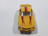 Vintage Yatming Chevy Camaro Z28 Yellow No. 1077 Die Cast Toy Muscle Car Vehicle with Opening Doors