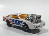 Vintage Majorette Pontiac Firebird Trans Am White Die Cast Toy Car Vehicle with Blown Motor