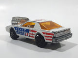 Vintage Majorette Pontiac Firebird Trans Am White Die Cast Toy Car Vehicle with Blown Motor