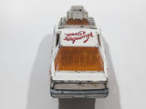 Vintage Majorette Pontiac Firebird Trans Am White Die Cast Toy Car Vehicle with Blown Motor