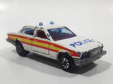 Majorette Jaguar XJ6 White No. 293 Police Cops 1/65 Scale Die Cast Toy Car Emergency Vehicle with Opening Doors